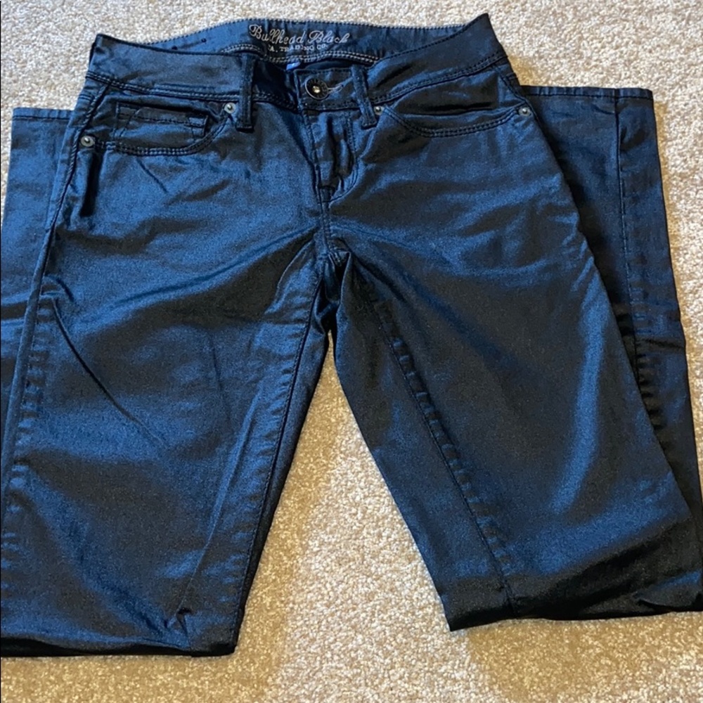 Faux leather pants
